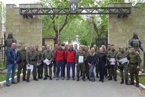 Spezialkräfte von SAJ und Gendarmerie mit den Österreichischen Vertretern