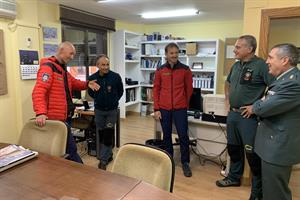 Besuch beim Chef der Guardia Civil Montana in Jaca
