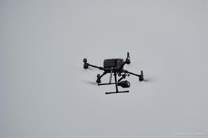 Eine Drohne der Spezialeinheit COBRA im Einsatz.
