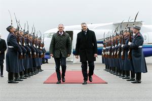 Innenminister Gerhard Karner und Bundeskanzler Karl Nehammer auf Arbeitsbesuch in Bulgarien.